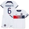 Conjunto (Camiseta+Pantalón Corto) Paris Saint-Germain Verratti 6 Segunda Equipación 23-24 - Niño